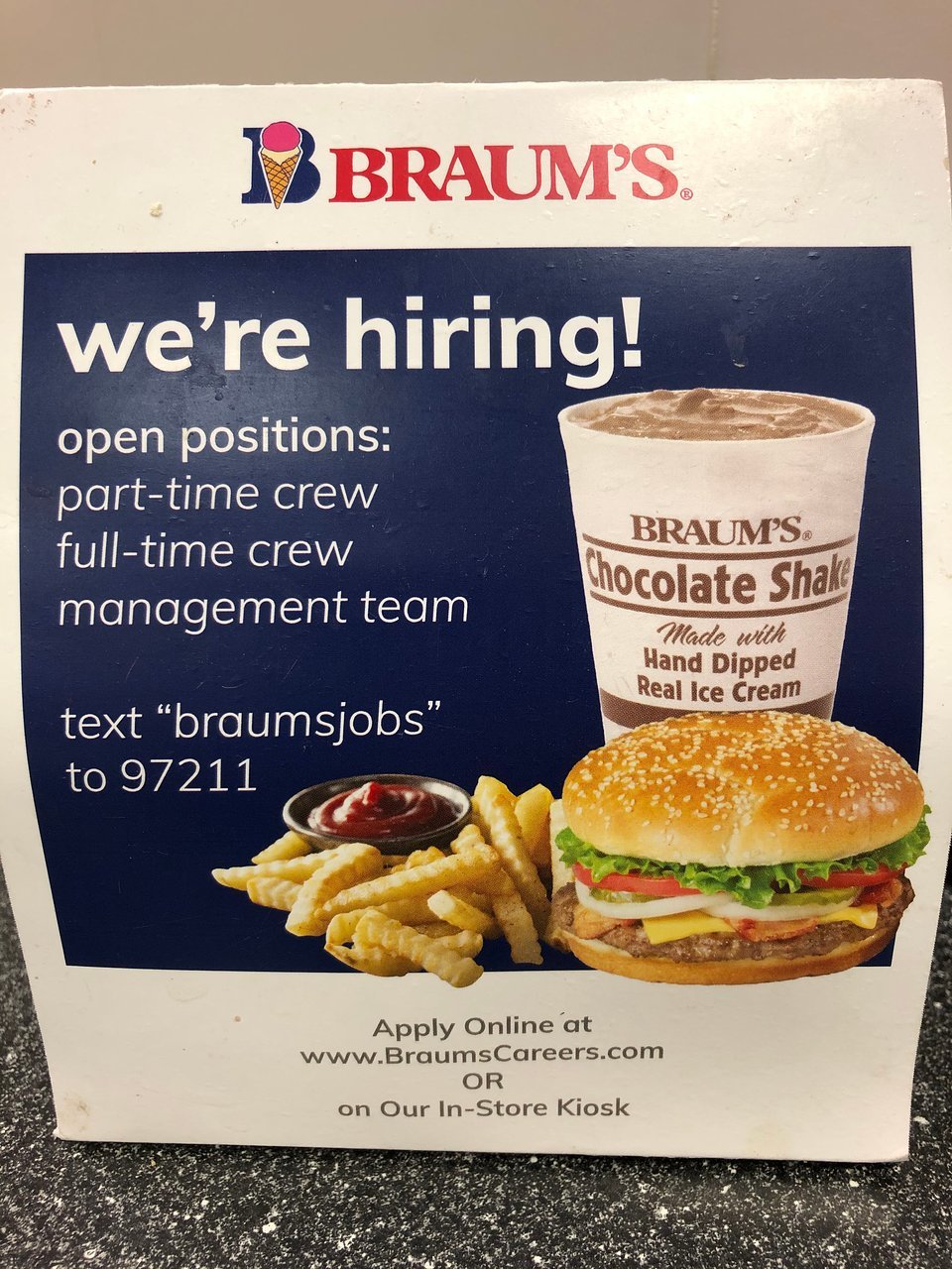 Braum`s Ice Cream and Burgers
